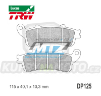 Destičky brzdové DP125-LUSH TRW Lucas MCB840SH - směs Sinter Road