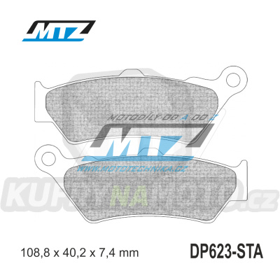 Destičky brzdové DP623-STA - směs Standard