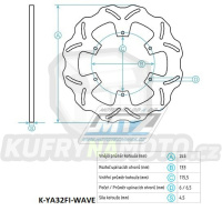 Kotouč brzdový (245/115/6D) -Yamaha YP250Majesty / 96-07 + MBK Skyliner250 / 96-05