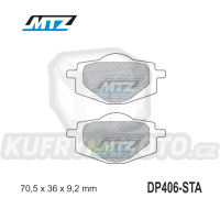 Destičky brzdové DP406-STA - směs Standard