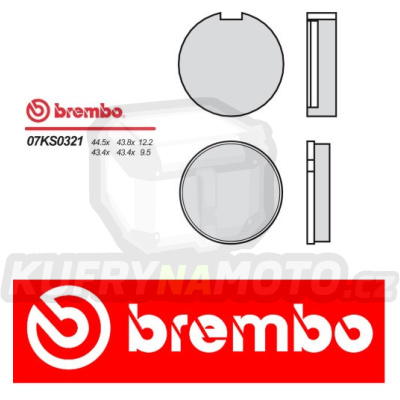 Brzdové destičky Brembo KAWASAKI KH 125 r.v. Od 77 - 80 směs Originál Přední