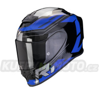 Moto přilba SCORPION EXO-R1 EVO AIR BLAZE černo/modrá