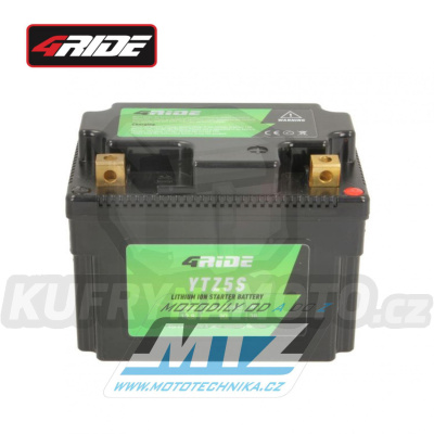 Baterie (akumulátor motocyklový) 4RIDE  YTZ5S (12V-3,5Ah) Li-Ion